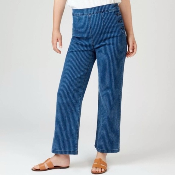 J. Crew Womens Slim wide-leg sailor jeans Size 27 $128 - Picture 2 of 4
